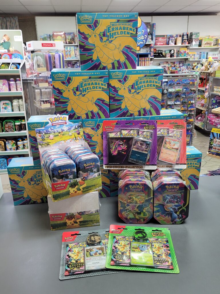 Pokemon-Artikel der Erweiterung Erhabene Helden